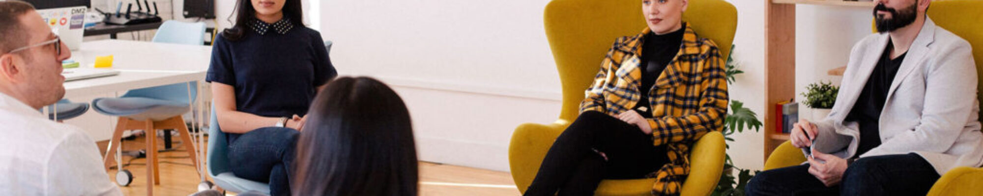 Group of business people talking