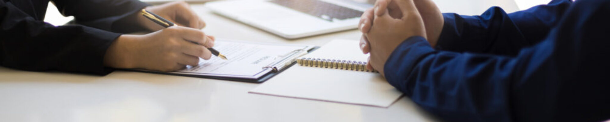 Negotiating business and signing a contract. Lawyer concept and legal advisor.