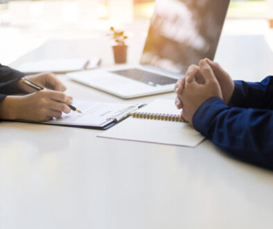 Negotiating business and signing a contract. Lawyer concept and legal advisor.