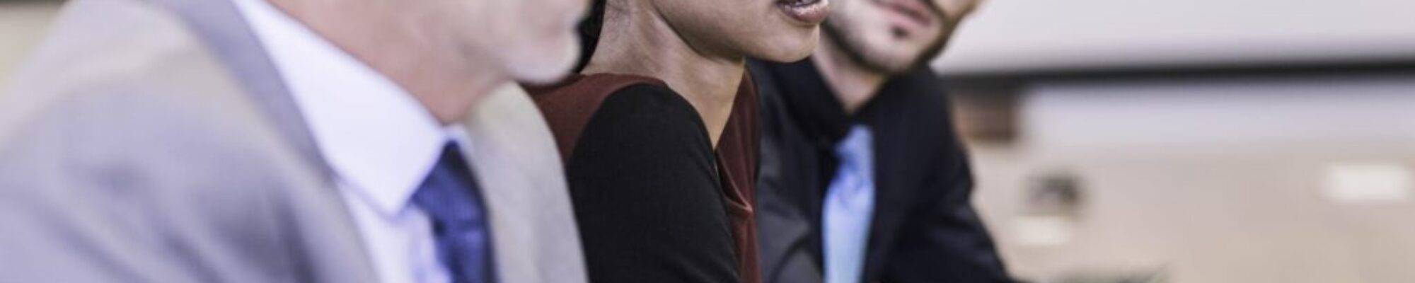 participants at a sexual harassment meeting