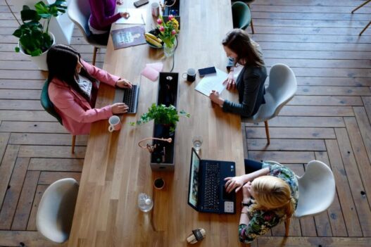 3 people at a workplace disciplinary meeting