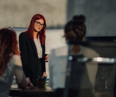 women leading an employment law meeting