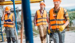 contractors working on a site