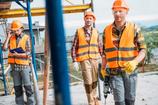 contractors working on a site